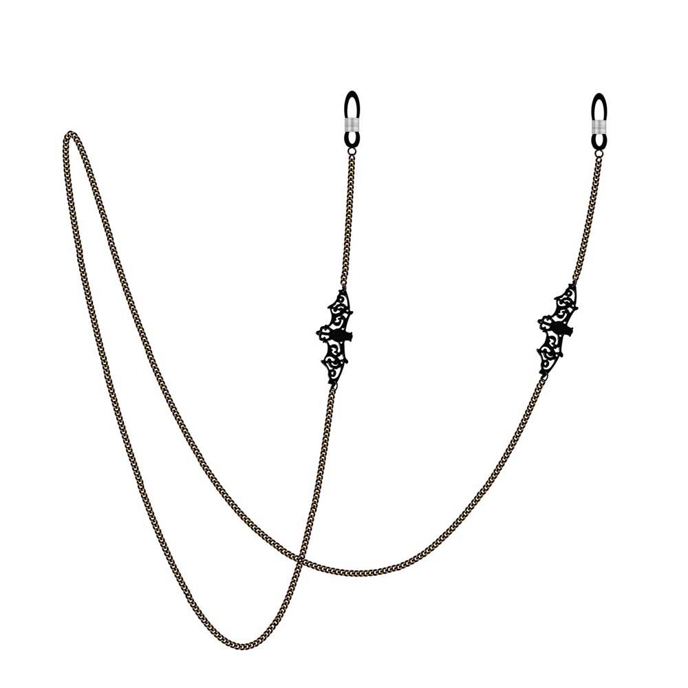 紛失防止トレンドレトロ中空ブラックバット銅製ホルダーコードガ - Mask Chain Holder のレビューと価格