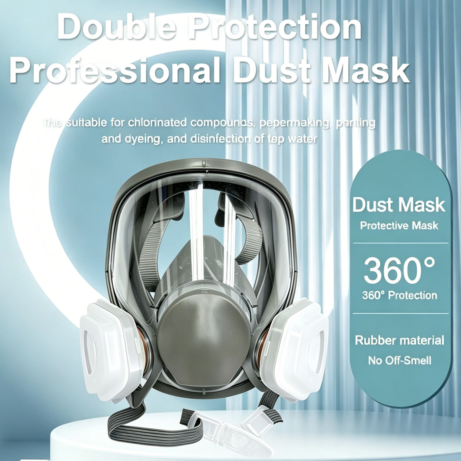 6800フルフェイスマスク（306フィルターアダプター付き） - Dust Mask Construction のレビューと価格