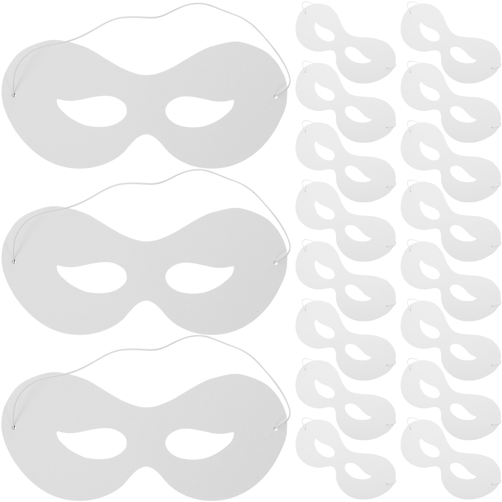 子供用無地の白いマスク40枚セット。塗り絵ができるので、子供 - Kids Face Mask のレビューと価格