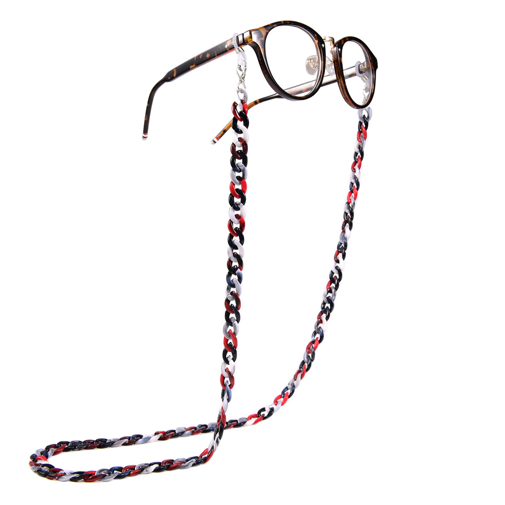 マスクホルダー付きの老眼鏡、アクリル製、滑り止め加工、レオパ - Mask Chain Holder のレビューと価格