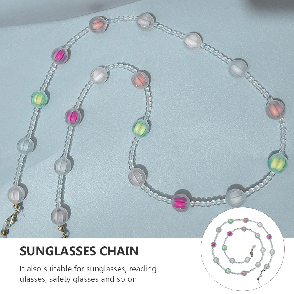 ハロウィーンのパンプキンビーズマスクチェーン。メガネ用で、滑 - Mask Chain Holder のレビューと価格