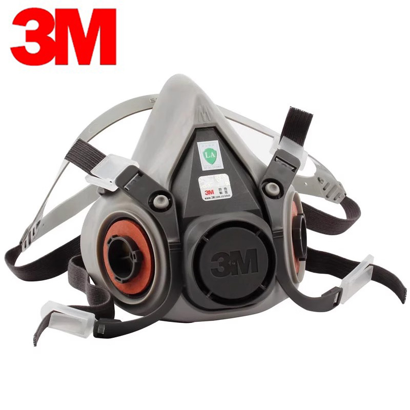 3M6200 自己吸着式フィルターガスマスク ハーフマスク  - Dust Mask Construction のレビューと価格